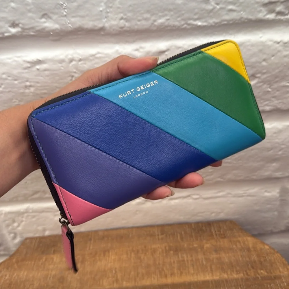 Kurt Geiger Multicolor Leather Wallet 🌈 - Picture 3 of 17